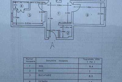 Apartament cu 3 camere decomandat în Central - 1
