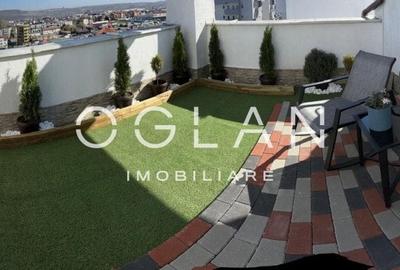 Penthouse cu 3 camere semidecomandat, mobilat în Mihai Viteazul