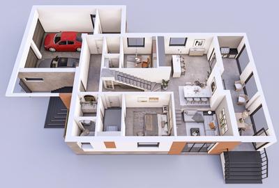 Casa foarte spectaculoasa 300mp | Teren 900mp  | Balotesti | La stadiul actual - 7