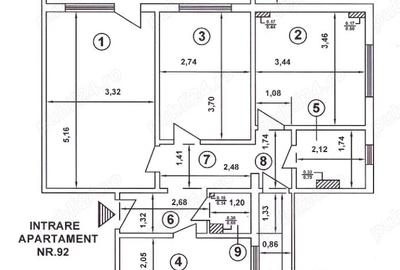 Apartament 3 camere decomandat, etaj 3 10, Petre Ispirescu Sebastian - 1