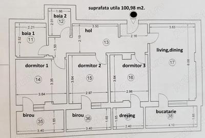 Apartament cu 4 camere în Km 4 - 12