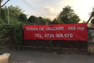 Teren Construcții intravilan de 968 mp, în Băneasa