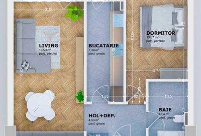 Apartament cu 2 camere decomandat în Tătărași - 2