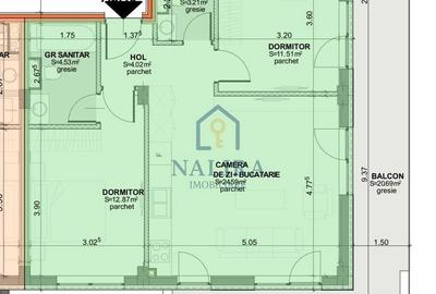 Apartament cu 3 camere în Central - 2