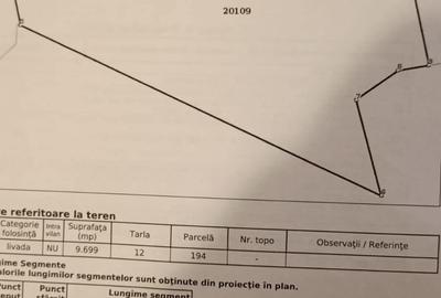 Teren de 9699 mp, în Odăile - 1