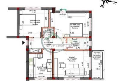 Apartament cu 3 camere decomandat, mobilat în Sânpetru - 7