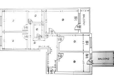 Apartament cu 4 camere decomandat în Central