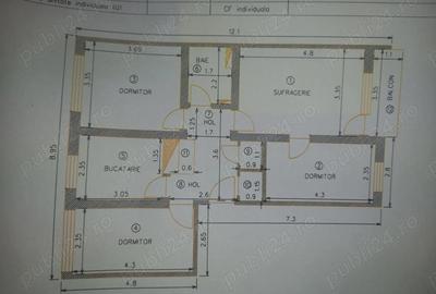 Apartament cu 4 camere decomandat în Aleea Trandafirilor - 1