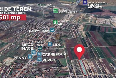 Teren 501 mp de vanzare, investitie imobiliara in Comuna Berceni, If - 3