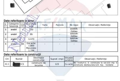Teren intravilan cu fundatie 1,800mp Catalina / Drumul DJ - 8