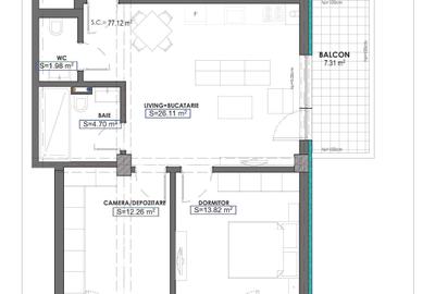 Apartament cu 3 camere decomandat în Brătianu - 5