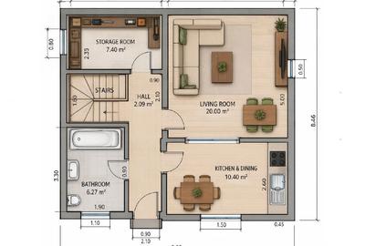 Casă cu 5 camere cu Teren 470 Mp în Central - 5