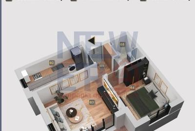 Apartament cu 2 camere decomandat în Chiajna - 1