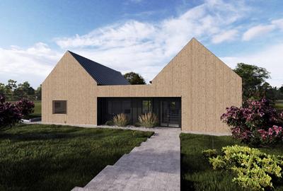 Teren cu fundatie si proiect autorizat pentru cabana lemn -Balcesti, Cluj - 1