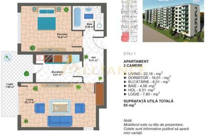 Apartament cu 2 camere decomandat în Metalurgiei - 5