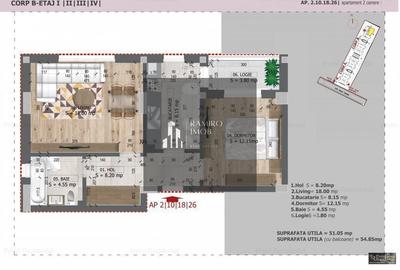 Apartament cu 2 camere decomandat, mobilat în Apărătorii Patriei - 8