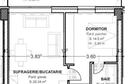Apartament cu 2 camere semidecomandat în Central - 1