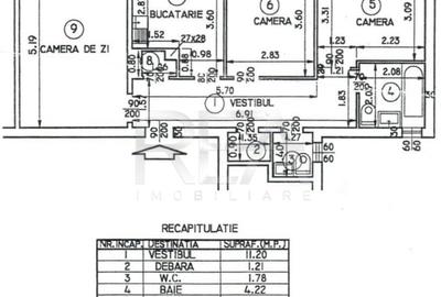 3 camere la intrarea in Parcul Circului, bloc anvelopat - 13