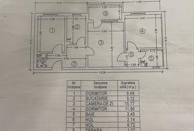 Apartament cu 3 camere semidecomandat în Exterior Vest - 1