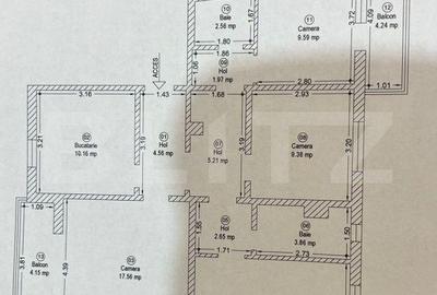 Apartament cu 4 camere decomandat în Aradului