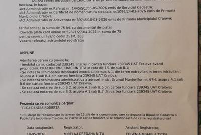 Teren Construcții intravilan de 1000 mp, în Bordei - 2