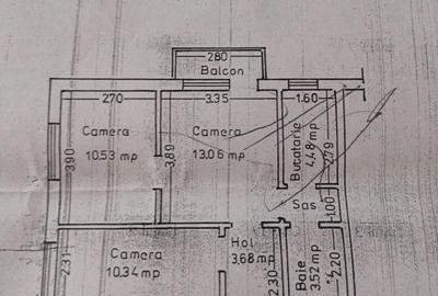 Apartament cu 3 camere semidecomandat în Central - 2
