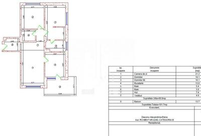 Apartament cu 3 camere în Central - 9