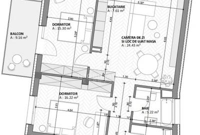 Comision 0% Apartament 107 mp cu 2 bai si 2 balcoane - bloc nou 2025 - 12