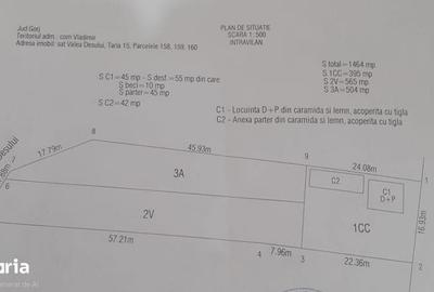 Casă cu 2 camere cu Teren 44 Mp în Vladimir - 3