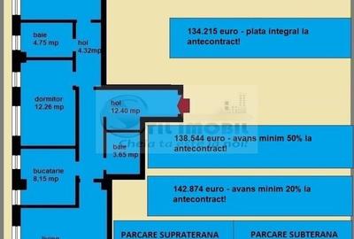 Apartament decomandat de vanzare in Iasi, Galata, 86,59 mp, bloc nou - 2