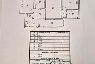 Apartament cu 4 camere decomandat în CET - 1