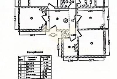 Apartament 4 camere Titulescu Planul 2 | Imobil 1978 - 20