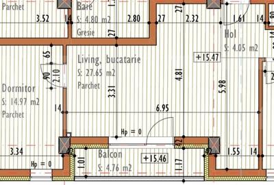 Apartament cu 3 camere 64 mp, 2 balcone, Bloc Nou, zona Marasti - 2