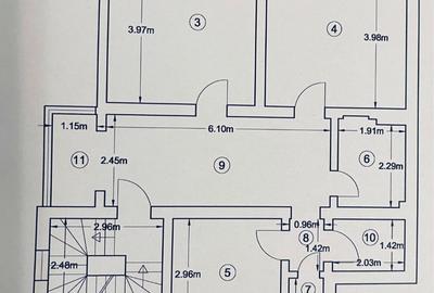 Apartament 3 camere/spatiu de birouri, renovat, zona Basarab - 5