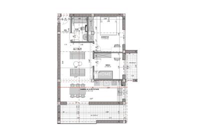 Apartament cu 3 camere semidecomandat în Exterior Vest - 7