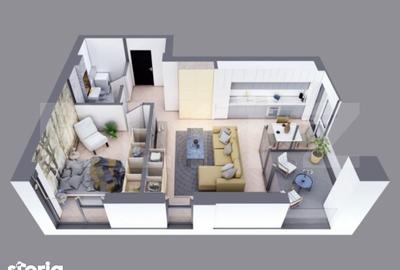 Apartament cu 2 camere în Tipografilor - 3