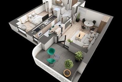 Apartament cu 2 camere decomandat în Galata - 1