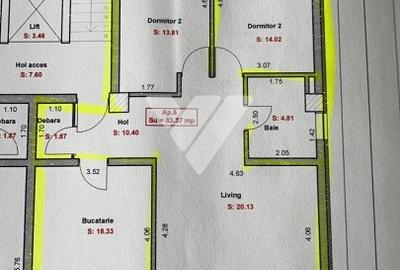 Apartament nou intabulat 3 camere 83 mp zona Kaufland Doamna Stanca - 11