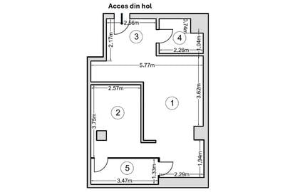 Apartament cu 2 camere decomandat în Tomis Nord - 5