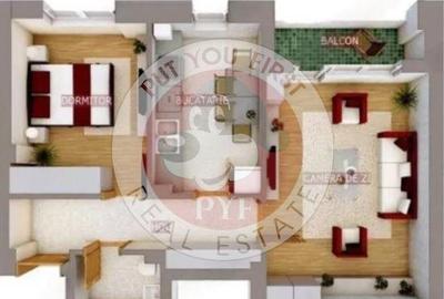 Apartament cu 2 camere decomandat în Militari