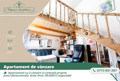 Apartament cu 2 camere nedecomandat, mobilat în Ultracentral - 1