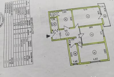 Apartament cu 3 camere decomandat în Unirea - 1