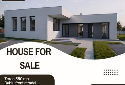 Vila stil Mediteranean Teren 550 mp Front Dublu Utilitati zona de dealuri