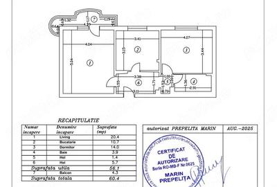 Apartament cu 2 camere decomandat în Berceni