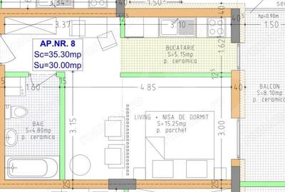Apartament de vanzare bloc nou, 47 mp, zona zavoaie terasa 8.70 - 1