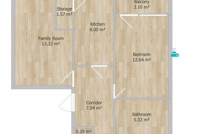 Apartament cu 2 camere decomandat în Central - 7