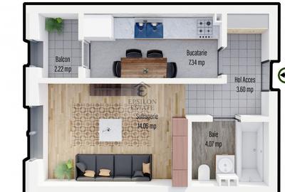 Garsoniera in zona Militari Residence finalizare aprilie 2026 - 4