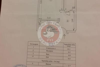 Petre Ispirescu | Garsoniera | decomandat | 39 mp | B11897 - 3