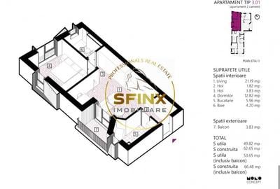 Apartament cu 2 camere semidecomandat în Obor