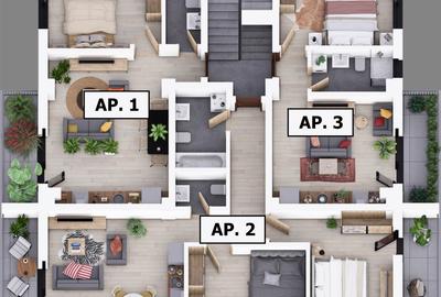 Apartament 3 camere strada Maramures | Parc Unirii | Proiect nou | Apartament 3 camere strada Maramures | Parc Unirii | Proiect nou | - 5